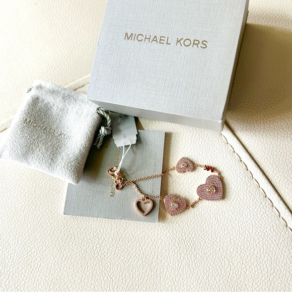 NWT authentic exclusive collection rose gold love charms bracelet - Picture 3 of 8